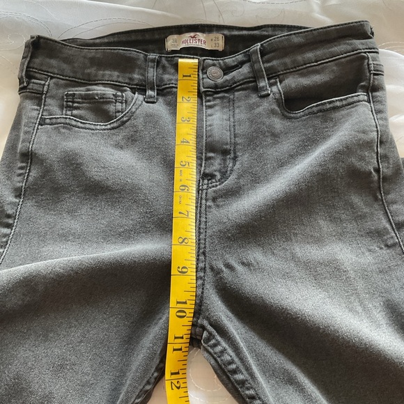 Hollister California Black Bell Bottom 3R (W26 L 33) Distressed Jeans - Picture 5 of 10